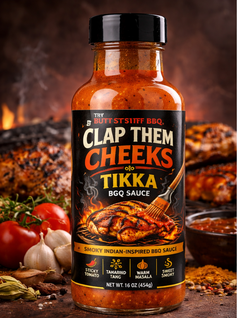 Clap Them Cheeks Tikka BBQ Sauce bottle