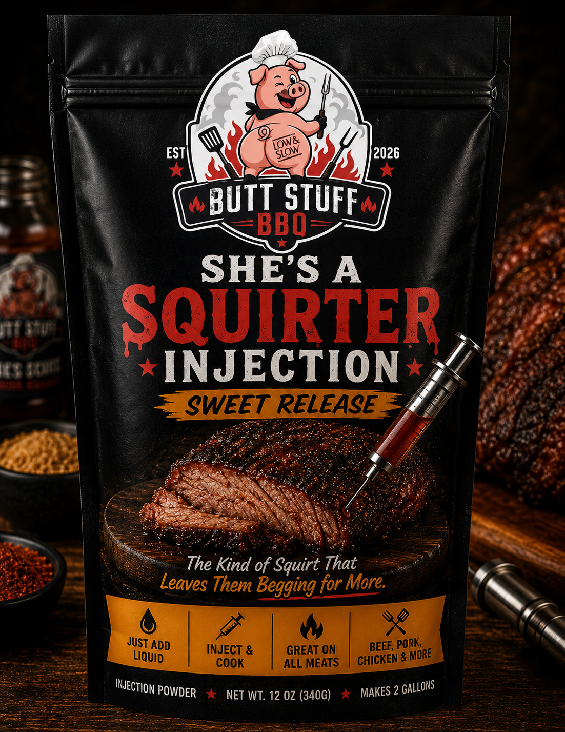 She's a Squirter — Sweet Release injection bottle